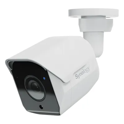Cámara de Vigilancia BC500 | 5 Megapíxeles (2880x1620) | Lente 2.8 mm (110° H) | Visión Nocturna 30 mts | IP67 | IA para Detección de Personas y Vehículos | Compatible con Surveillance Station | Almacenamiento en mic