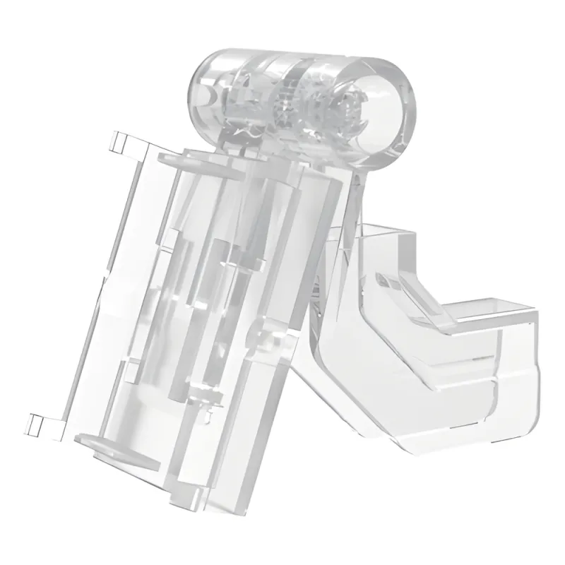 Gancho en T con Placa Trasera Adaptadora para Etiqueta de Tinta Electrónica / AccessPRO / Diametro 5-9 mm / Compatible con 2.13" - 2.66" - 2.9"