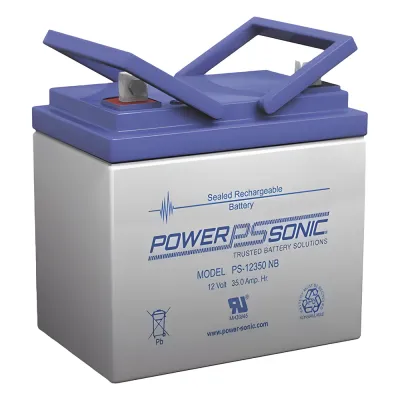 Batería 12V, 35AH, Para Respaldo, Tecnologías AGM/VRLA, 5 Años Vida Útil, Terminales NB3, Reconocida UL