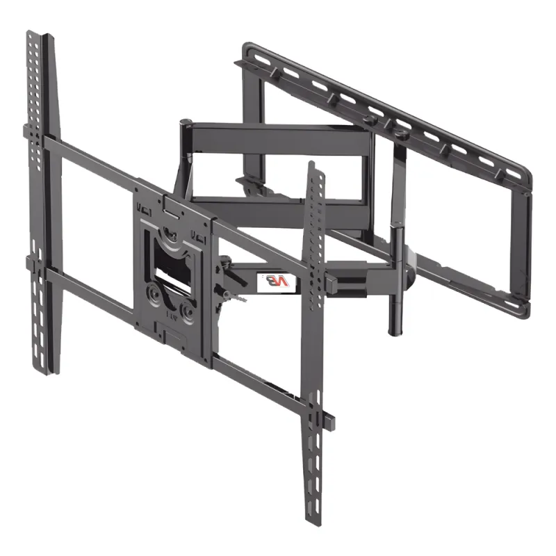 Montaje de Pared Universal Giratorio SP5-NB / Pantallas de 75" a 110" / VESA 400x400 a 800x600 mm / Carga 90.9 kg (200 lbs) / Inclinación +10° a -5° / Rotación 45° / Distancia de Pared 7.2 a 70 cm / Acero