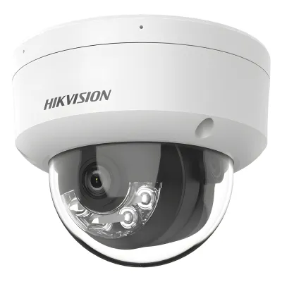 [Dual Light] Domo IP 6 Megapixel / Lente 2.8 mm / 30 mts IR + 30 mts Luz Blanca / Micrófono Integrado / ACUSENSE Lite / Exterior IP67 / H.265 / PoE / ONVIF