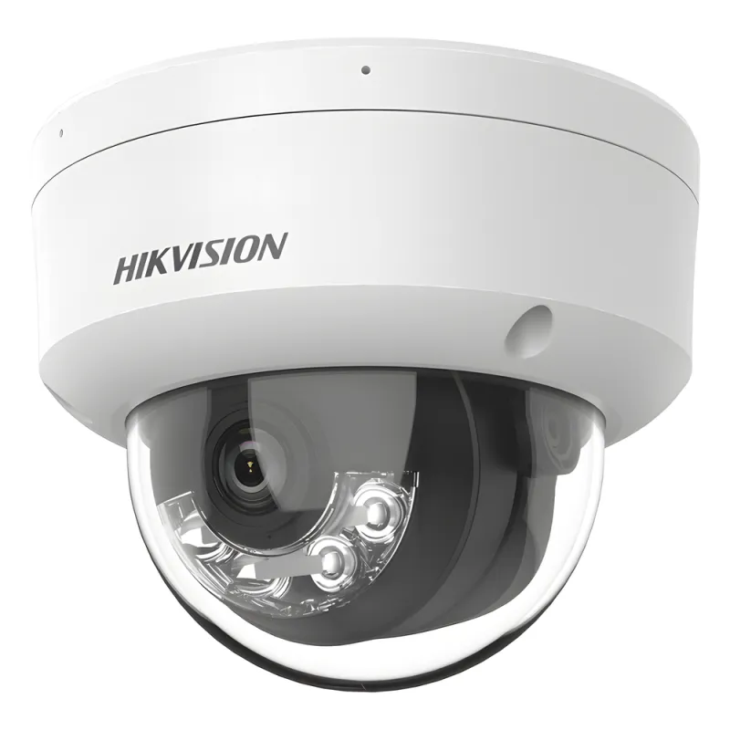 [Dual Light] Domo IP 6 Megapixel / Lente 2.8 mm / 30 mts IR + 30 mts Luz Blanca / Micrófono Integrado / ACUSENSE Lite / Exterior IP67 / H.265 / PoE / ONVIF