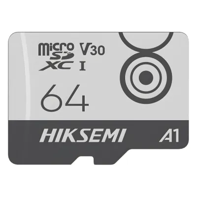 MicroSD HIKSEMI CITY GO / 64 GB / 95 MB/s Lectura / 55 MB/s Escritura / Clase 10 U3 V30 / TLC NAND / Especializada Para Videovigilancia Móvil 24/7