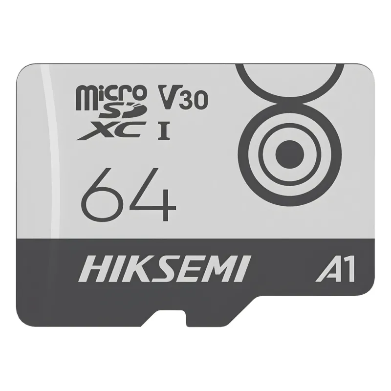 MicroSD HIKSEMI CITY GO / 64 GB / 95 MB/s Lectura / 55 MB/s Escritura / Clase 10 U3 V30 / TLC NAND / Especializada Para Videovigilancia Móvil 24/7
