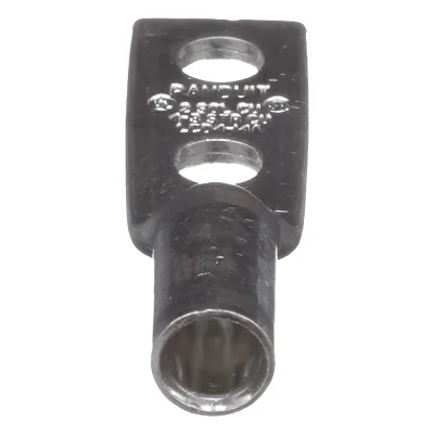 Zapata de compresión LCD4-14A-L para cal. 4 Awg, Doble barreno para tornillo prisionero de 1/4, Espaciado de orificio 16mm, 1 Pz