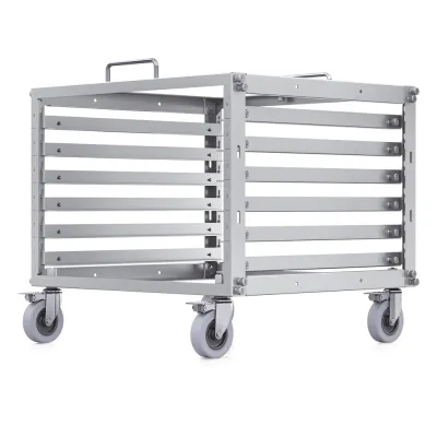 Rack Abierto 6U Compacto y Apilable sin Herramientas para Equipos UniFi, Ensamblaje Toolless, Ruedas con Seguro y Expansión a 12U con Kit de Apilado