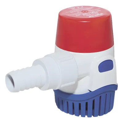 Bomba Sumergible de Achique Marina Rule 500 GPH / 12 Vcd / Ejes de Acero Inoxidable Sumergibles / Base de Filtro con Cierre a Presión / Protección Térmica TCO Integrada / Protección Contra Ignición / Certificada CE e ISO
