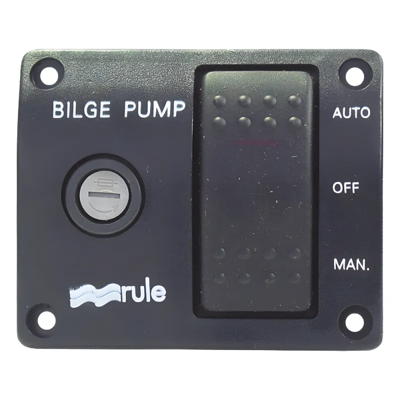 Switch de tres posiciones para control de bombas de achique.