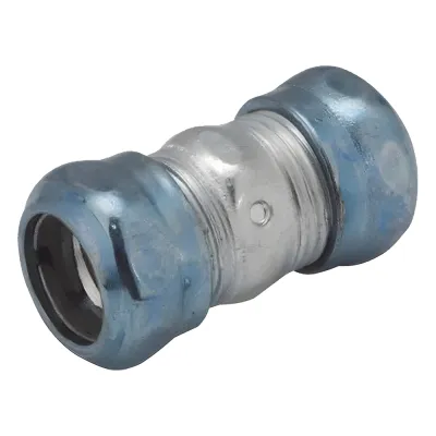 Cople Compresión Hermético de Acero Galvanizado para Pared Delgada de 3/4" .