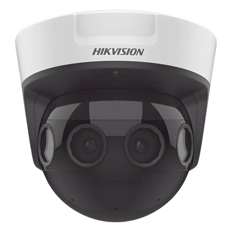 PanoVu Series / Vista Panorámica 180° / 32 Megapixel en Total / 4 Lentes 2.8 mm (4 Lentes 8 Megapixel) / 20 mts IR / Exterior IP67 / IK10 / 12 Vcc / PoE+ / Micro SD