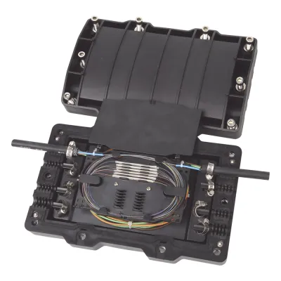 Caja de Distribución de Fibra Óptica Horizontal, hasta 48 Empalmes, Exterior IP68