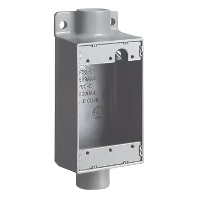 Caja Rectangular Tipo FSC de Aluminio libre de Cobre de 3/4".