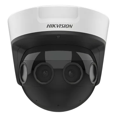 PanoVu Series / Vista Panorámica 180° / 16 Megapixel en Total / 4 Lentes 2.8 mm (4 Lentes 4 Megapixel) / 20 mts IR / Exterior IP67 / IK10 / 12 Vcc / PoE+ / Micro SD