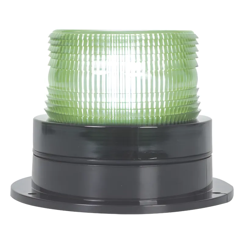 Burbuja Brillante de Larga Vida Útil, con 8 LEDs Color Verde, Domo Verde, 110 Vca