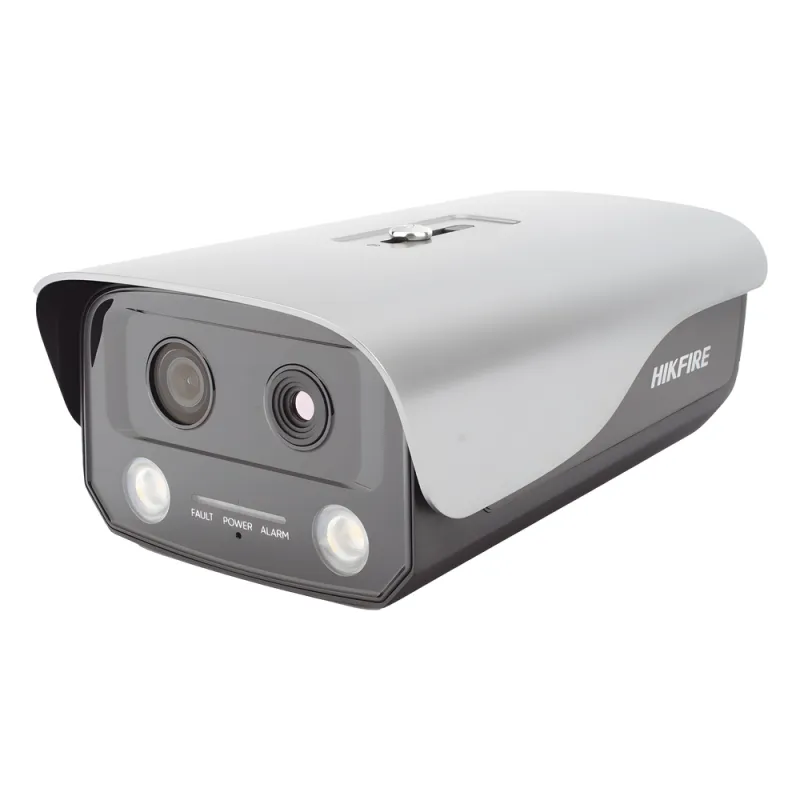 (HikFire) Cámara IP de Detección Térmica de Incendios / Detección de Llamas y Temperaturas Anormales / 4 Megapíxel (Lente Óptico) + 1 Megapíxel (Lente Térmico) / Compatible con Hik-Connect