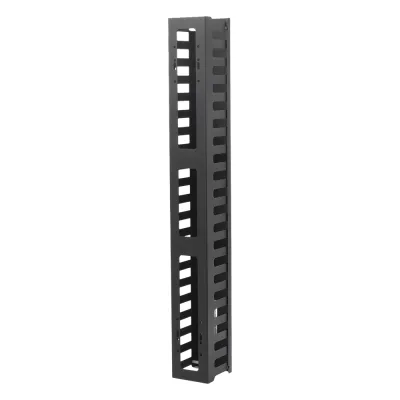 Organizador de Cable Vertical de 21 Unidades Rack Sencillo, Compatible con Racks Serie EIRL y EIQR