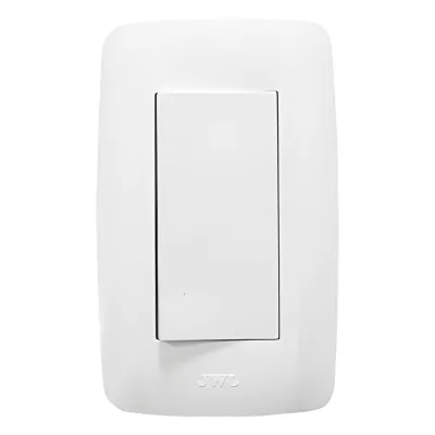 Apagador Sencillo de 127 V 10 A /Color Blanco.
