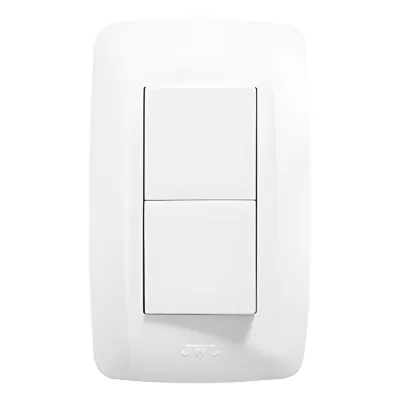 Apagador Duplex de 10 A / 127 V CA ~60 HZ / Color Blanco.