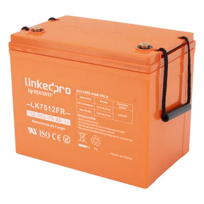 Batería de respaldo 12 V | 75 Ah | AGM | Certificada UL94-V0 Retardante a la Flama | Especial para Seguridad Electrónica | UPS | Sistemas de Emergencia | Vida útil 5 años | Terminales T3