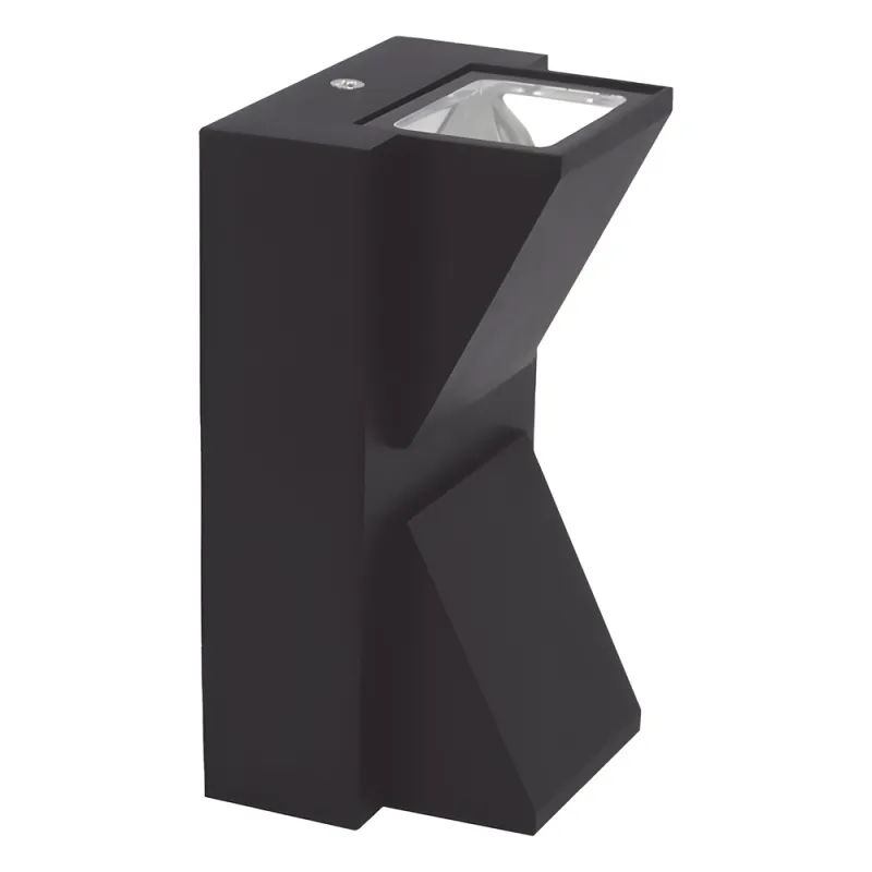 Lámpara Arbotante 6 W 330 lm / Dimensiones 141 x 80 mm / 85 - 265 Vca~ 50/60Hz / Luz Cálida 2 700 K / Uso en exterior IP 54.