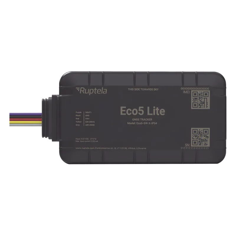 Localizador y Rastreador Vehicular GPS / LTE Cat1 y LTE-M con Respaldo 2G / GNSS U-blox M10 / Bluetooth BLE 5.0 / Carcasa IP54 / Instalación Simplificada con Menos Cables / Batería Interna de Respaldo / Alimentación 9-32 V