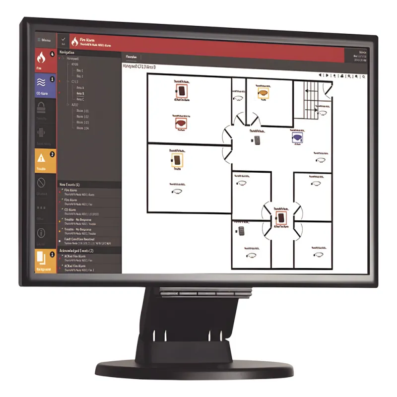Monitor LED HD de 24 pulgadas con pantalla táctil y bocinas integradas para estación de trabajo ONYXWorks