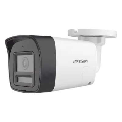 [Audio Bidireccional + Dual Light + ColorVu] Bala TURBOHD 4K (8 Megapixel) / Lente 2.8 mm / 30 mts IR EXIR + 20 mts Luz Blanca / Micrófono y Bocina Integrado / Exterior IP67 / Metal / dWDR