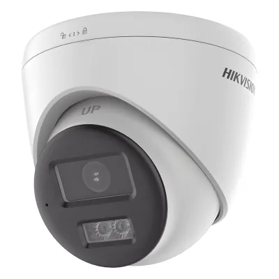 [Audio Bidireccional + Sirena & Estrobo + Dual Light + ColorVu] Turret TURBOHD 4K (8 Megapixel) / Lente 2.8 mm / 40 mts IR EXIR + 40 mts Luz Blanca / Sirena / Micrófono y Bocina Integrado / Exterior IP67 / dWDR