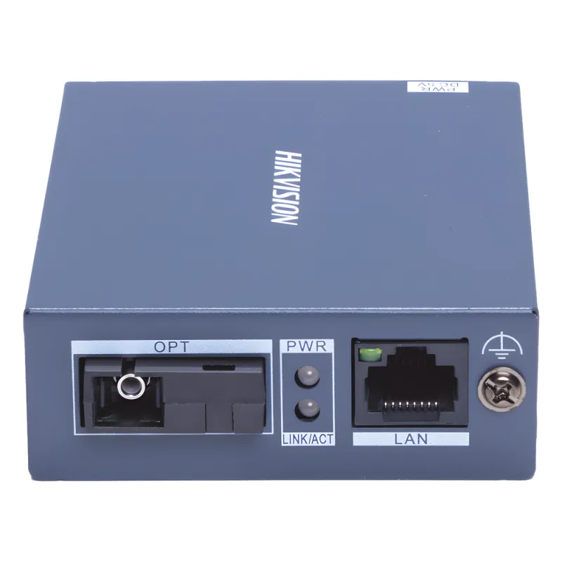 Transceptor Fibra Óptica Gigabit / Monofibra Monomodo / 3 km Distancia / 10/100/1000 Mbps RJ45 / SC / Metal Industrial / 4 kV Protección Rayos / -20°C a 60°C