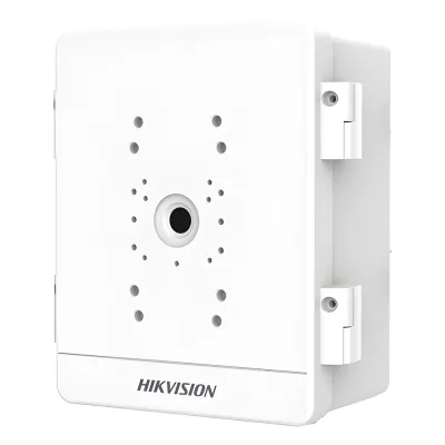 Caja para Videovigilancia para Exterior / Uso en Pared o Poste / IP66 / IK10 / Dimensiones: 387 X 432 X 225 mm / Soporta 3 Dispositivos (PTZ, Bocinas, Cámaras Fijas)