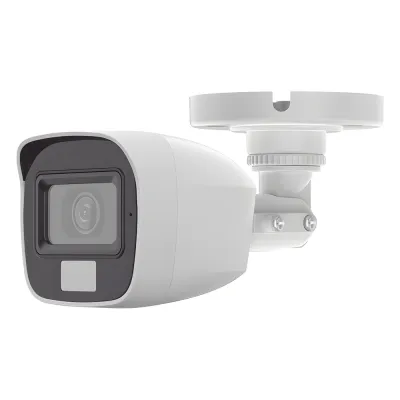 [SIN LOGO DE MARCA] [Dual Light + ColorVu] Bala TURBOHD 2 megapixel / 20 mts IR + 20 mts luz blanca / Lente 2.8 (100° de Visión) / Exterior IP66 / Audio por Coaxitron / TVI-AHD-CVI-CVBS / Metal / Smart-Hybrid light