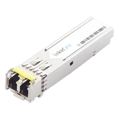 Transceptor Óptico SFP (Mini-Gbic) / Monomodo 1310 nm / 1.25 Gbps / 1000BASE-LX / Conectores LC/UPC Dúplex / DDM / Hasta 20 km