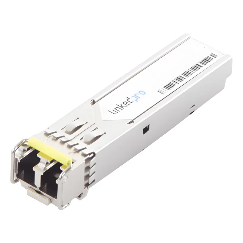 Transceptor Óptico SFP (Mini-Gbic) / Monomodo 1310 nm / 1.25 Gbps / 1000BASE-LX / Conectores LC/UPC Dúplex / DDM / Hasta 20 km