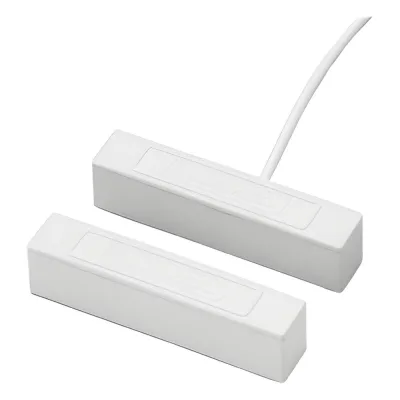 Contacto magnético direccionable V-Plex para montaje en superficie, sellado contra humedad, color blanco