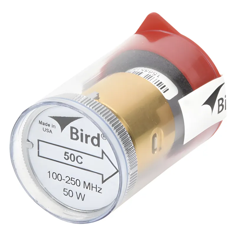 Elemento de 50 Watt en linea 7/8" para Wattmetro BIRD 43 en Rango de Frecuencia de 100 a 250 MHz.