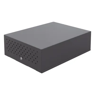 Gabinete Metálico de Seguridad para DVR/NVR. Tamaño Max. de DVR/NVR: 440 x 177 x 462 mm (An. x Al. x Prof.)