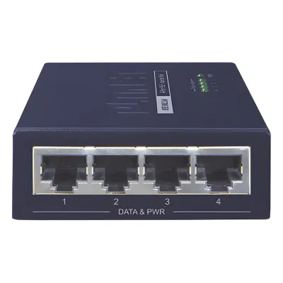 Inyector High PoE, de 4 Puertos Gigabit de Entrada, 4 Puertos PoE 802.3af/at Gigabit de Salida Para Cada Puerto, Hasta 30 W por interfaz