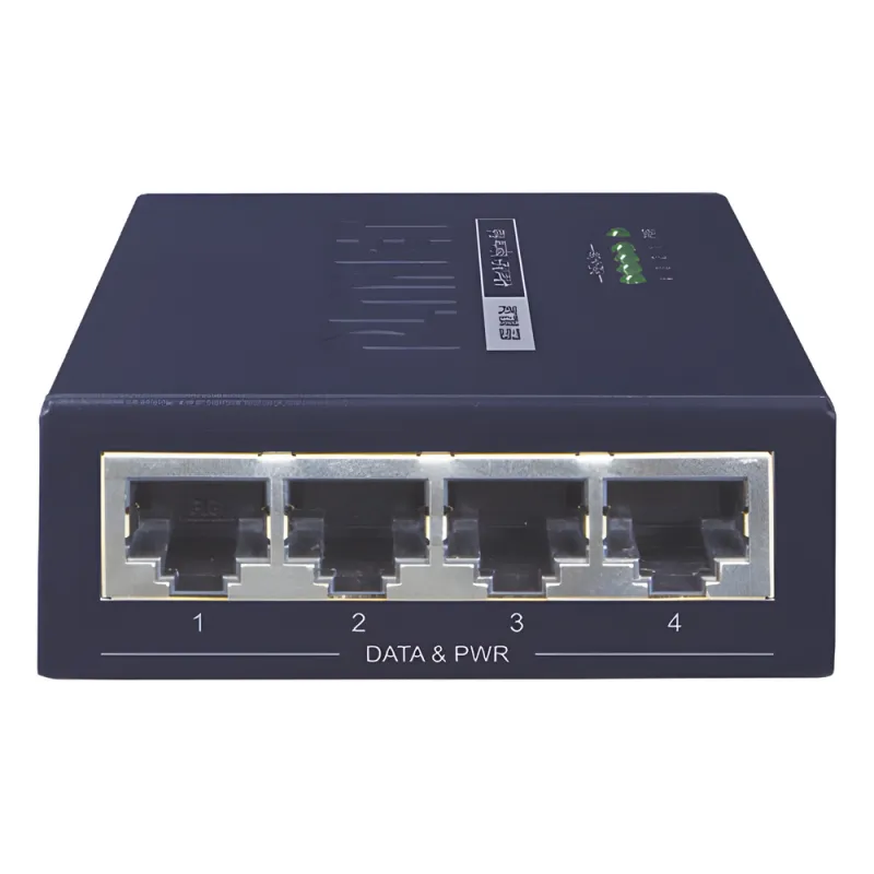 Inyector High PoE, de 4 Puertos Gigabit de Entrada, 4 Puertos PoE 802.3af/at Gigabit de Salida Para Cada Puerto, Hasta 30 W por interfaz