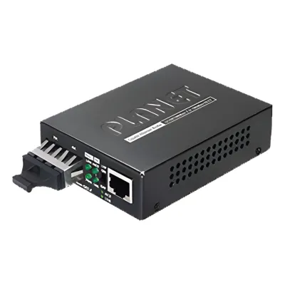 Convertidor de Medios 1000 Mbps UTP/Fibra Óptica Mono-Modo Hasta 20 Km, Conector SC