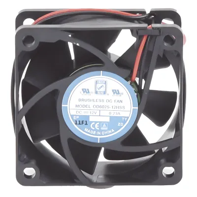 Ventilador Anticondensante Axial Cuadrado, 60x60x25 mm, 12 Vcc, 4390 RPM, 1.8 W, 0.15 A, Flujo de Aire de 25.0 CFM, Unión Sellada.