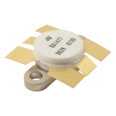 Transistor NPN de Silicón SD1477, 175 MHz, 12.5 Vcc, 100 Watt.