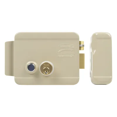 Cerradura Eléctrica / Incluye Llave / Derecha/ Con Botón integrado /Exterior