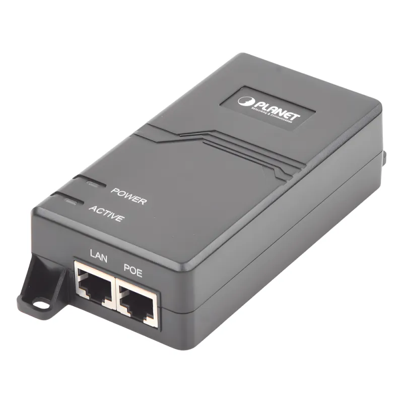 Inyector PoE IEEE 802.3at, Puertos Gigabit, Hasta 30 W de Salida PoE (Mid-span)