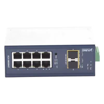 Switch Industrial Administrable Capa 2, 8 Puertos 10/100/1000T, 2 Puertos SFP 1G / 2.5 G BASE X