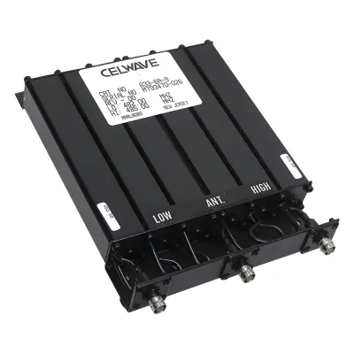 --Descontinuado-Duplexer Compacto de Rechazo de Banda, 470-512 MHz, 6 cavidades, 50 Watt.