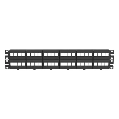 Panel de Parcheo NetKey Modular Keystone (Sin Conectores), de 48 Puertos, Identificación con Etiqueta Adhesiva, 2UR
