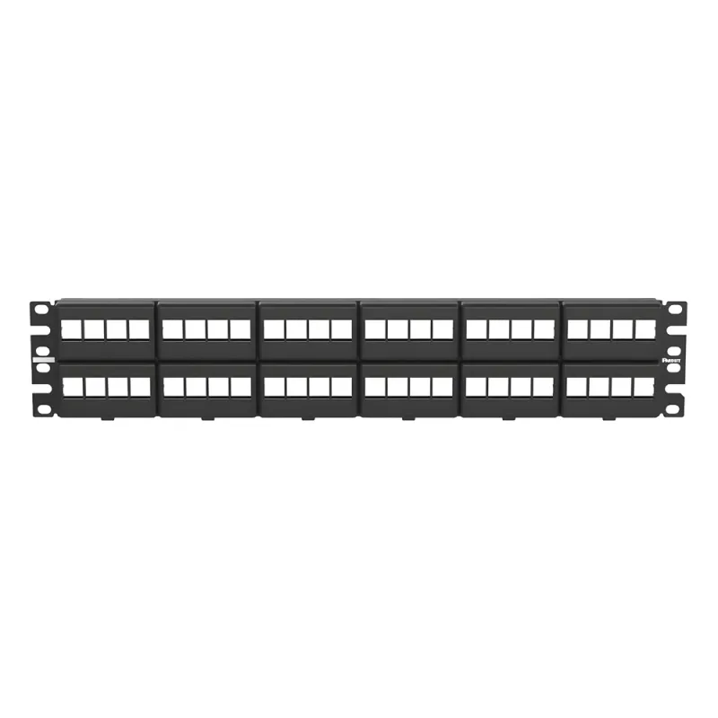 Panel de Parcheo NetKey Modular Keystone (Sin Conectores), de 48 Puertos, Identificación con Etiqueta Adhesiva, 2UR
