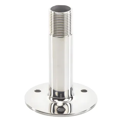 Montaje Recto de Acero Inoxidable / de 4 pulgadas de Alto y 3 de Base / Rosca 1-1/4