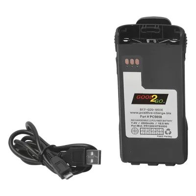 Batería Li-Po 2500 mAh para radios XTS2500/PR1500 con cargador interconstruido