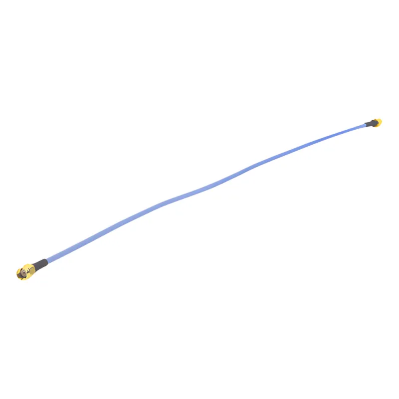 Jumper MikroTik (Flex-Guide) de 50 cm (19.69 Pulgadas), Núcleo de Cobre-Plateado, Conectores SMA-Macho Inversos, Hasta 6 GHz